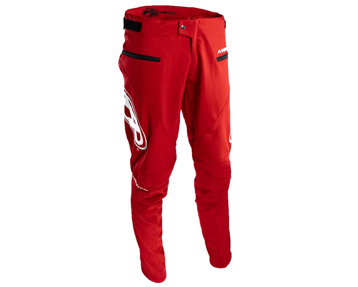 Answer Edge Youth Race Pants (Red) (24)